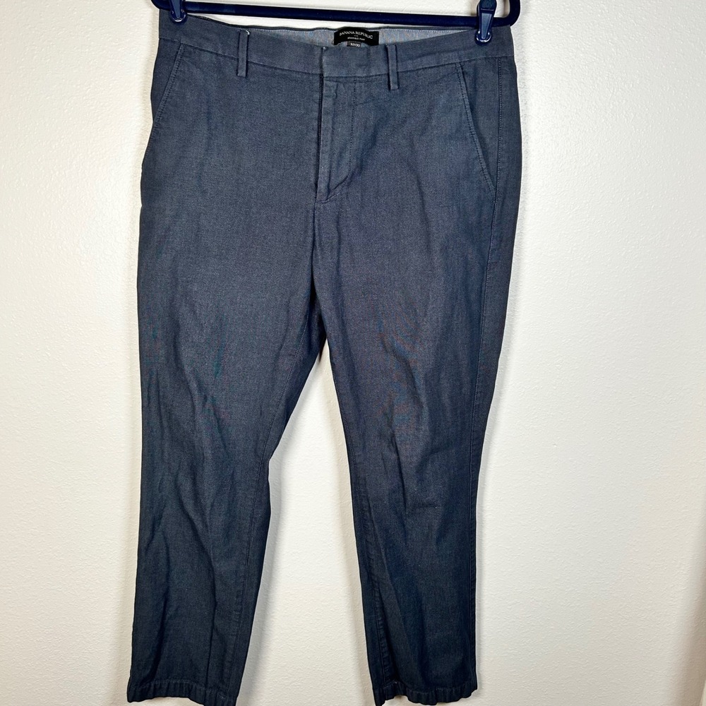 Banana Republic Kentfield Pants 32x30 (34x28) Blue Cotton Chinos Dress‎ Casual